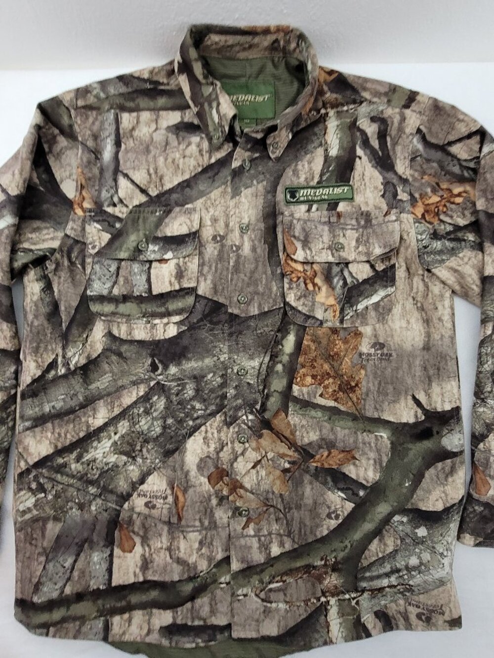 Medalist Huntgear Shirt Men's M Long Sleeve Scent Block X-Static Hunting Camo